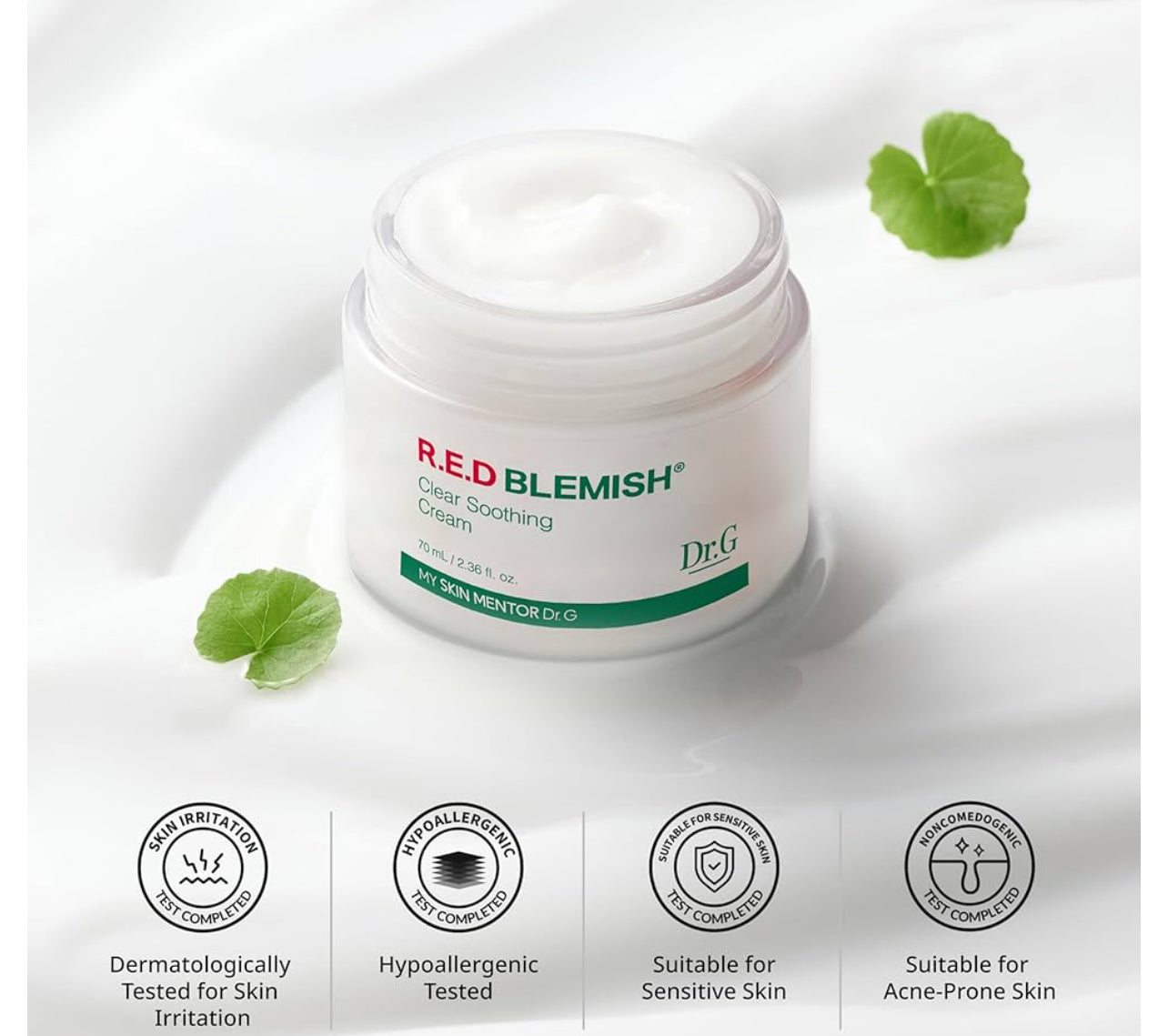 Dr.G Red Blemish Clear Soothing Korean Moisturizer Face Cream