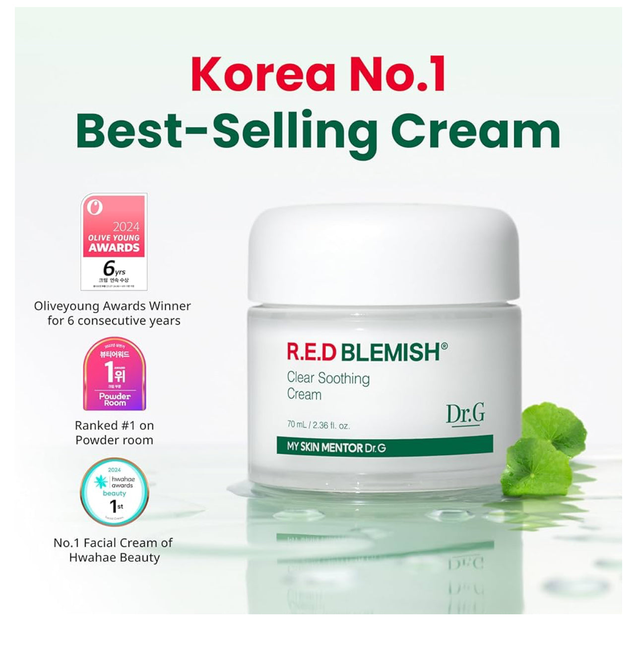 Dr.G Red Blemish Clear Soothing Korean Moisturizer Face Cream