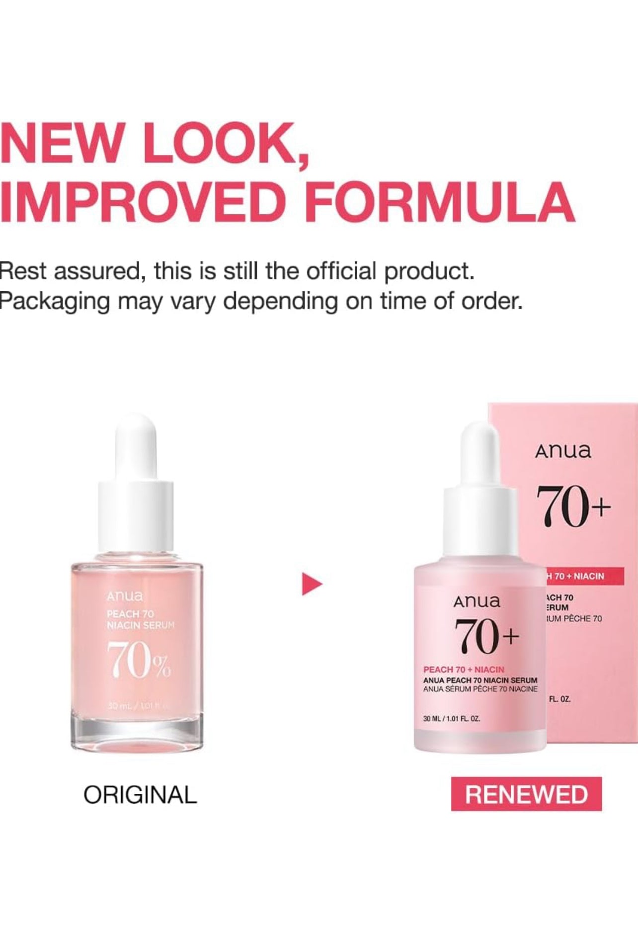 Anua Peach 70% Niacin serum