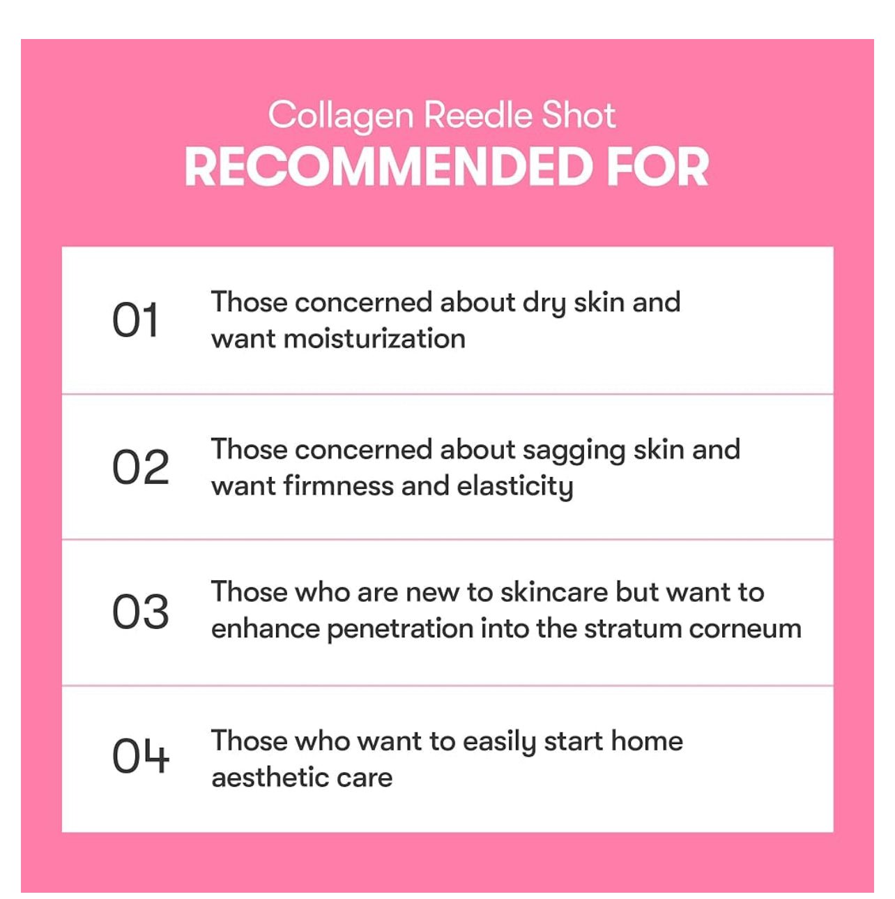 Collagen Reedle Shot for firmness and elasticity care