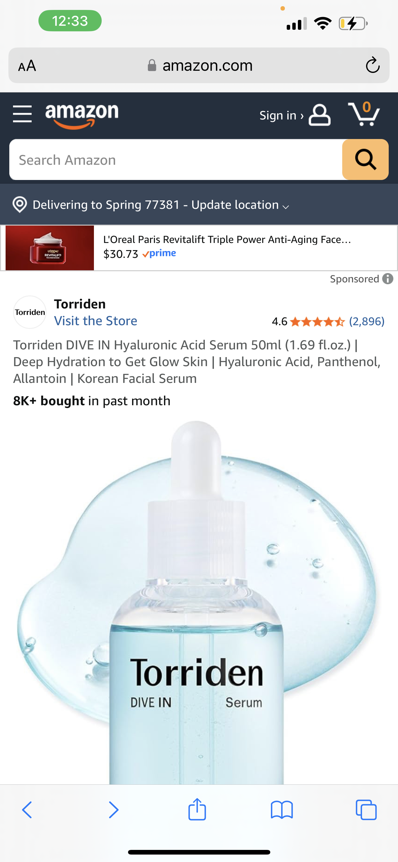 Torriden DIVE IN Hyaluronic Acid Serum