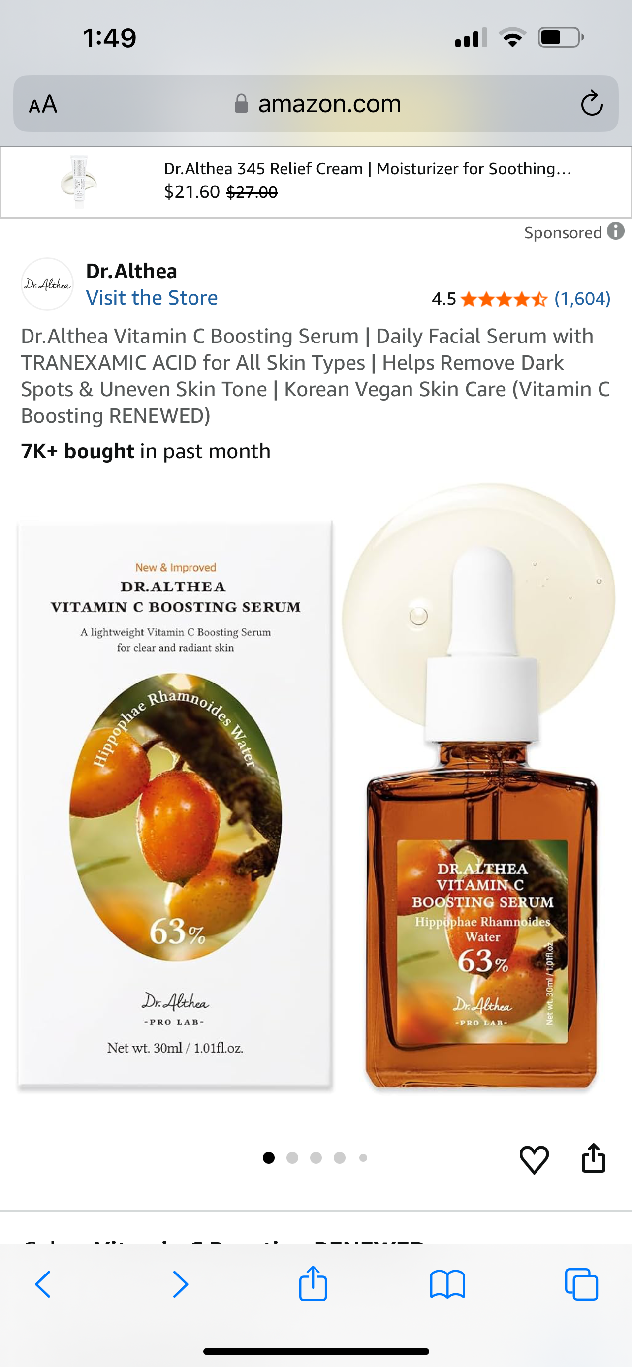 DR. ALTHEA Vitamin C Boosting Serum