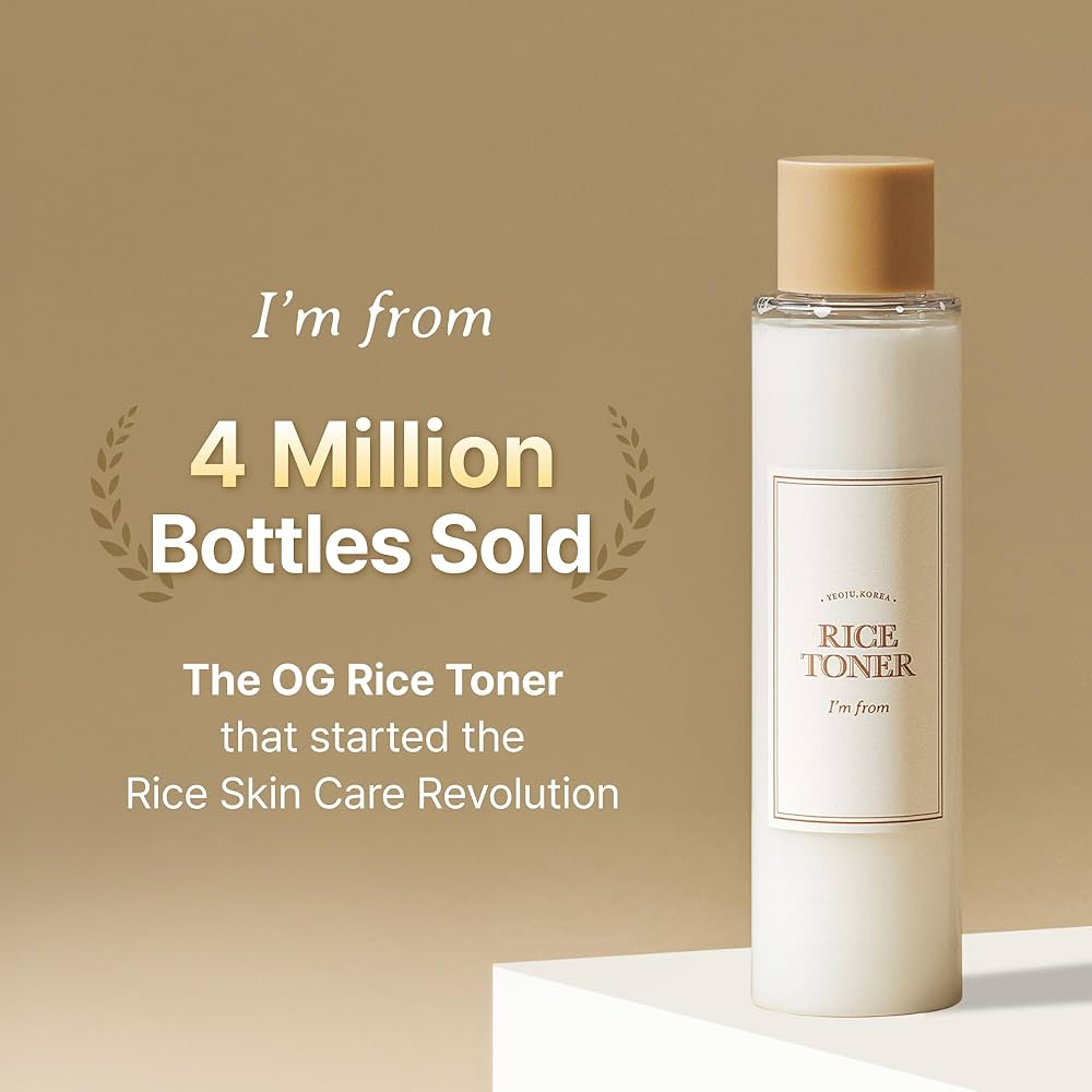 I'm from Rice Toner, Milky Toner for Glowing Skin, Korean Rice,