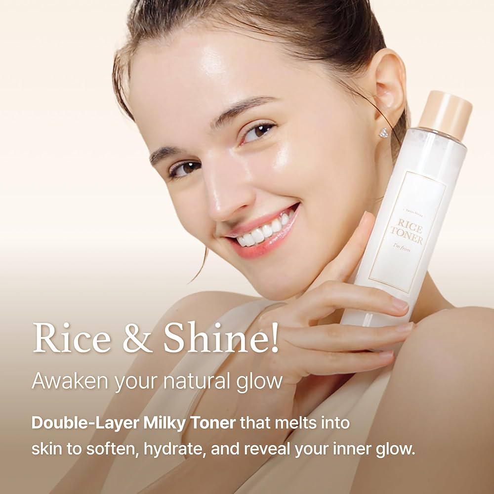I'm from Rice Toner, Milky Toner for Glowing Skin, Korean Rice,