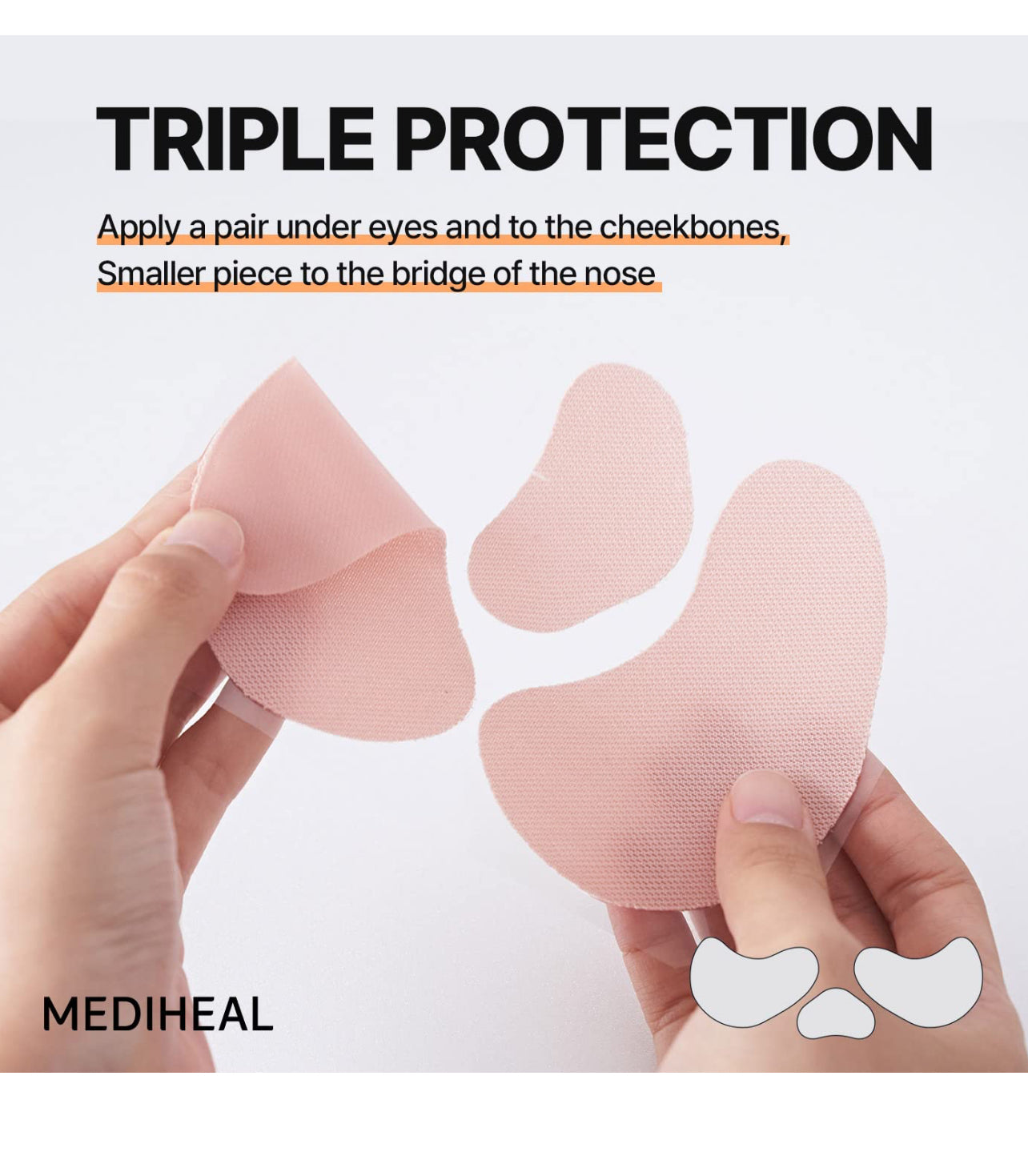 Triple protection sun patch