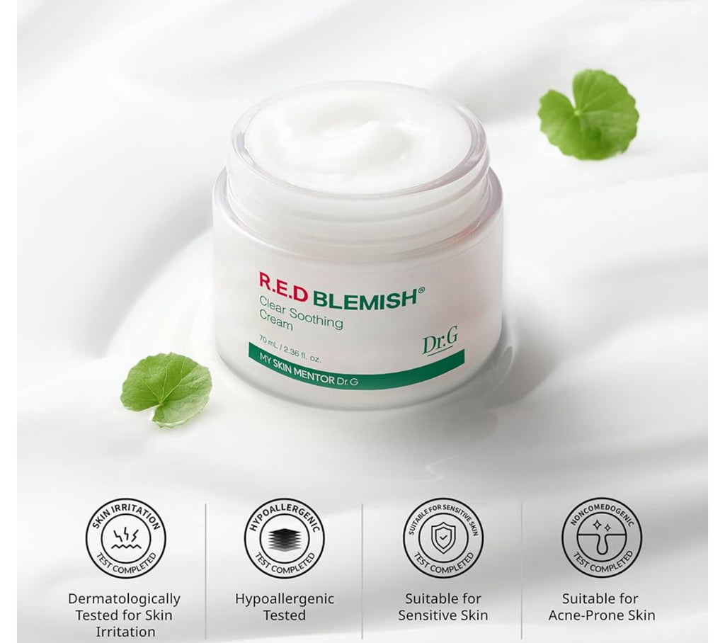 Dr.G Red Blemish Clear Soothing Korean Moisturizer Face Cream