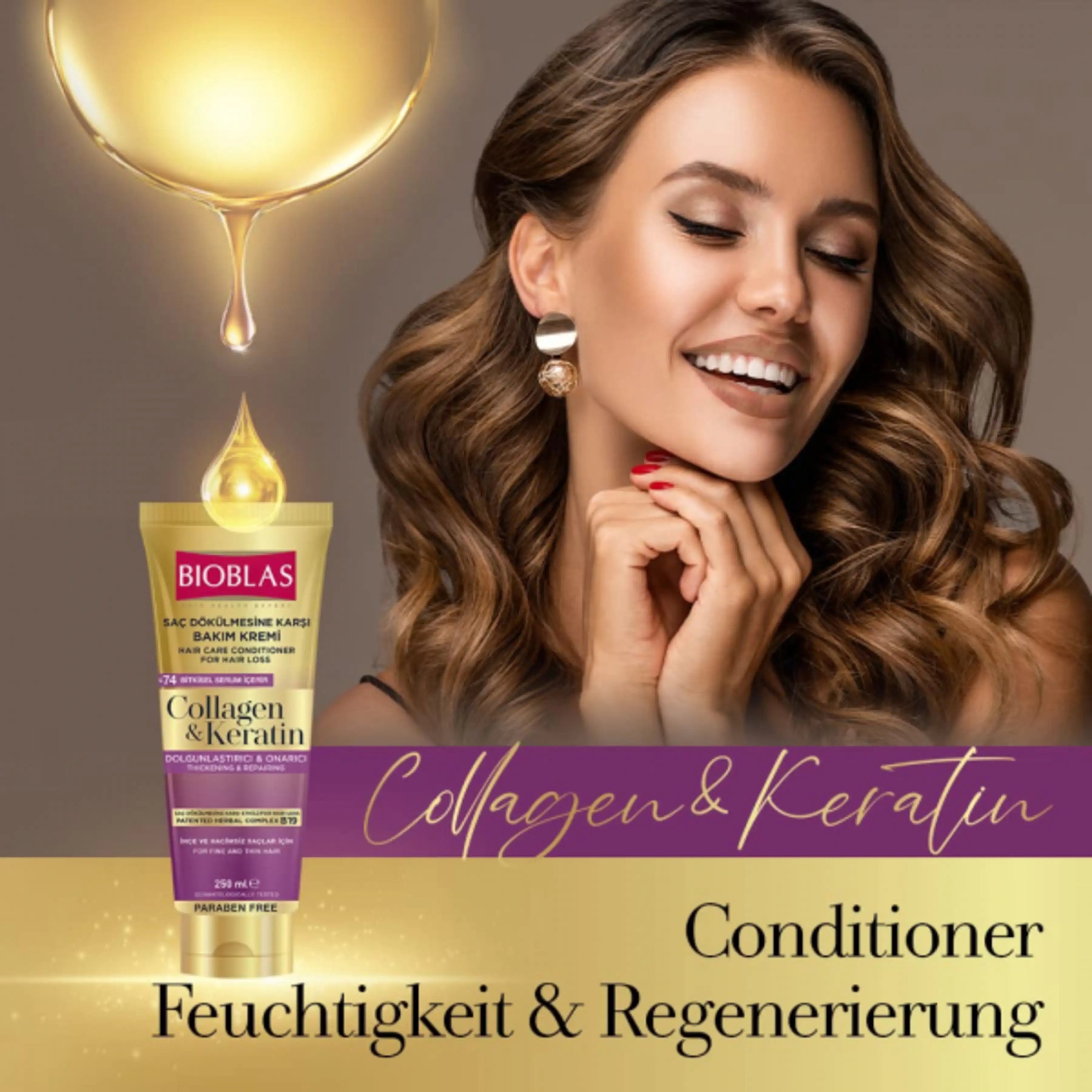 BIOBLAS Collagen & Keratin Hair Care Conditioner 250ml