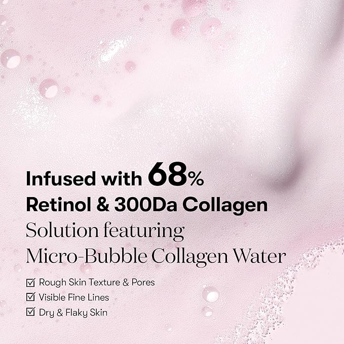 VT RETINOL COLLAGEN PINK MICRO BUBBLE SERUM