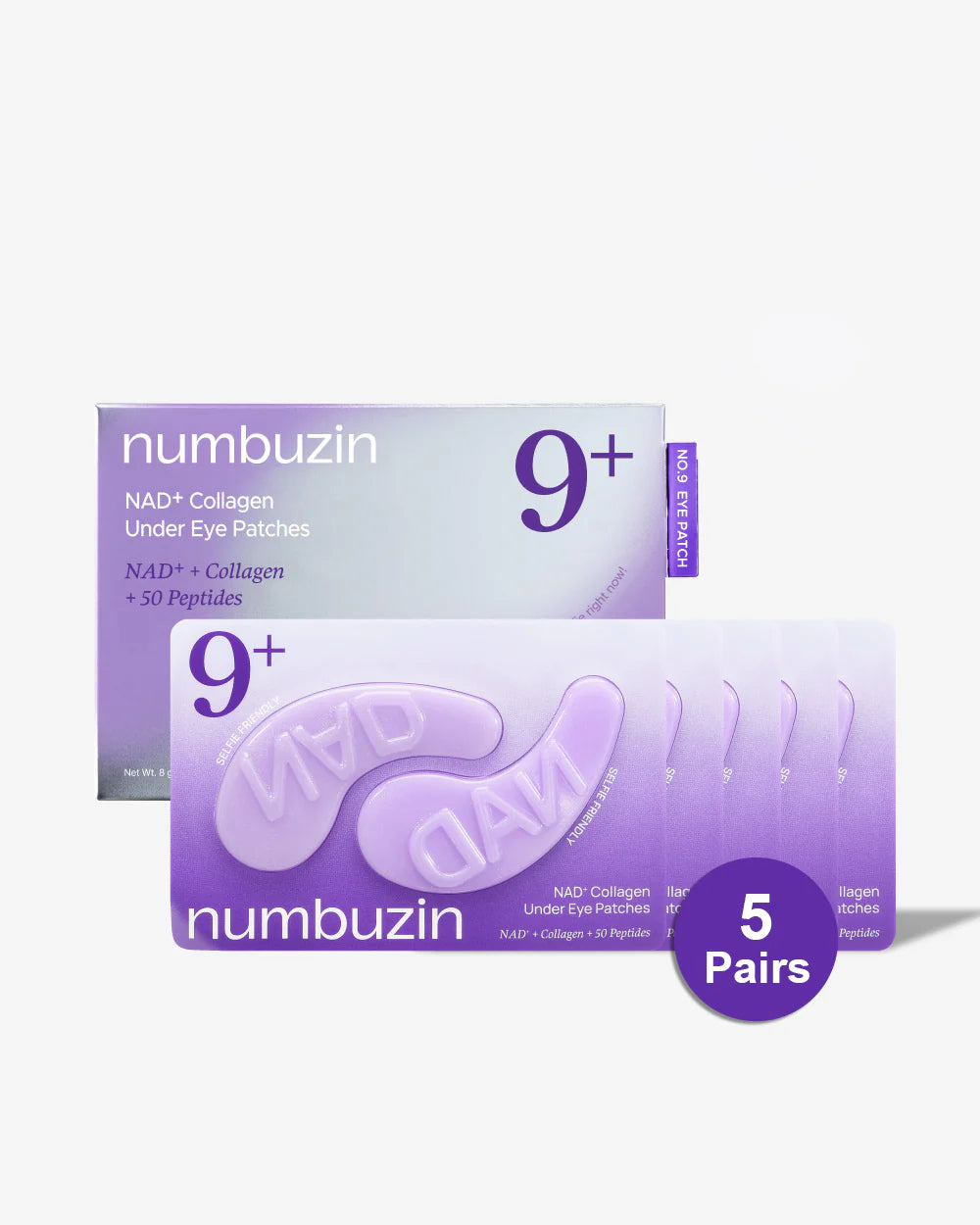 numbuzin - No.9 NAD+ Collagen Under Eye Patches