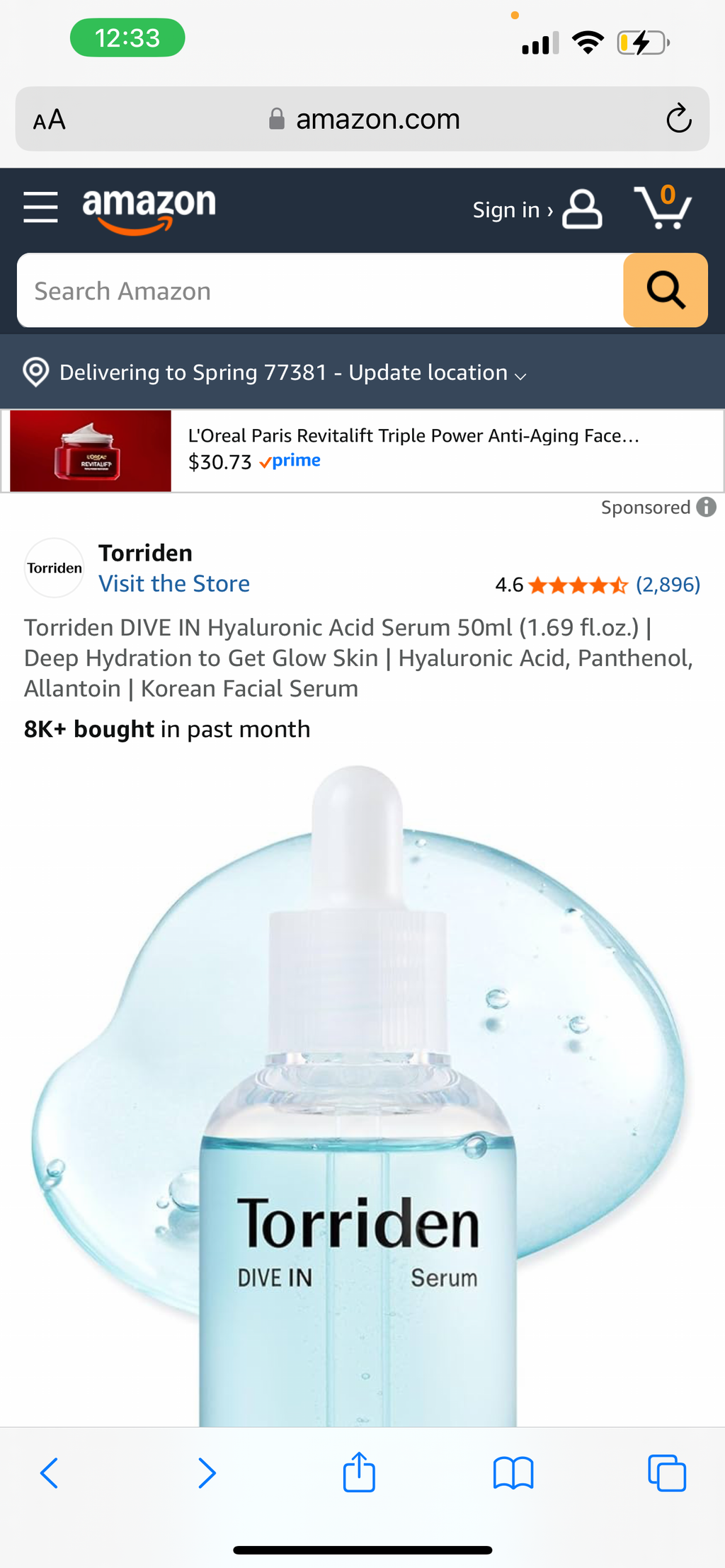 Torriden DIVE IN Hyaluronic Acid Serum