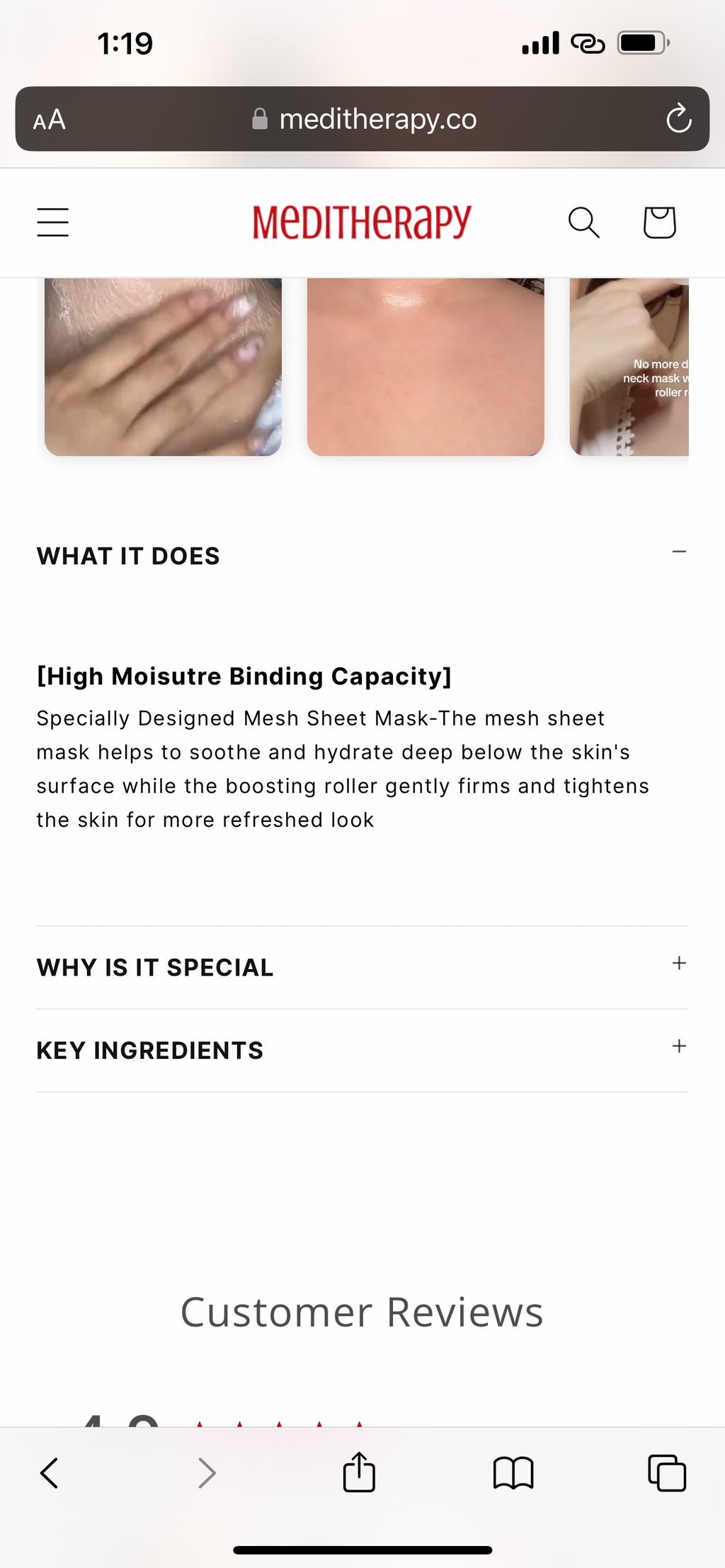 Kiss Muses Neck Lifting Mask 12ml