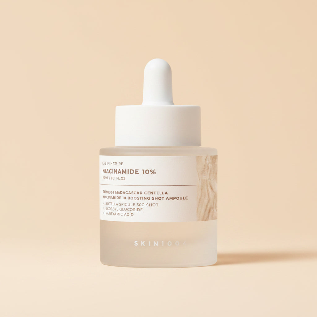 SKIN 1004 Niacinamide 10% Boosting Shot Ampoule, Niacinamide Spicule Serum for Face, Facial Ampoule with Tranexamic Acid, Pore Minimizer for Face, Madagascar Centella, Korean Skin Care, 1.01fl.oz/ 30ml