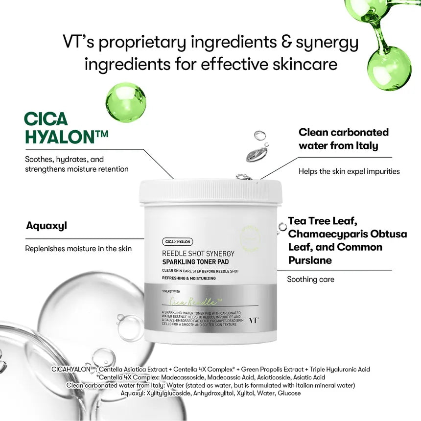 VT REEDLE SHOT SYNERGY SPARKLING TONER PAD